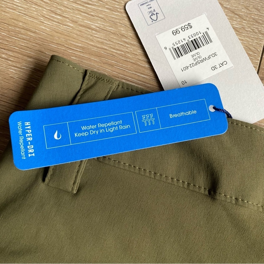 NWT WindRiver Cargo shorts Performance Quick Dry zippered pockets hiking size 10 - Picture 9 of 14